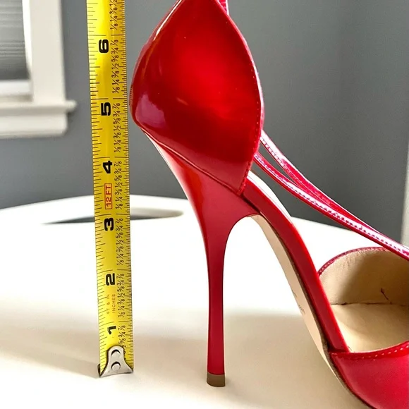 Brand new Giuseppe Zanotti Patent Red Pumps, 37 - Picture 6 of 7